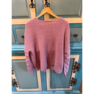 Pink lily sweater